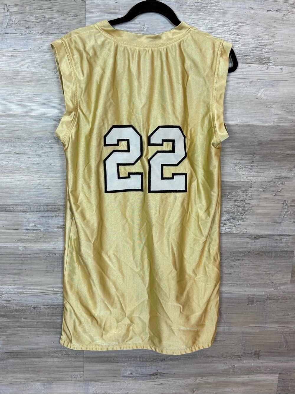 Pro Look Sports Reversible GA Tech Jackets Basketball Jersey #22 Gold/Black - Picture 3 of 5